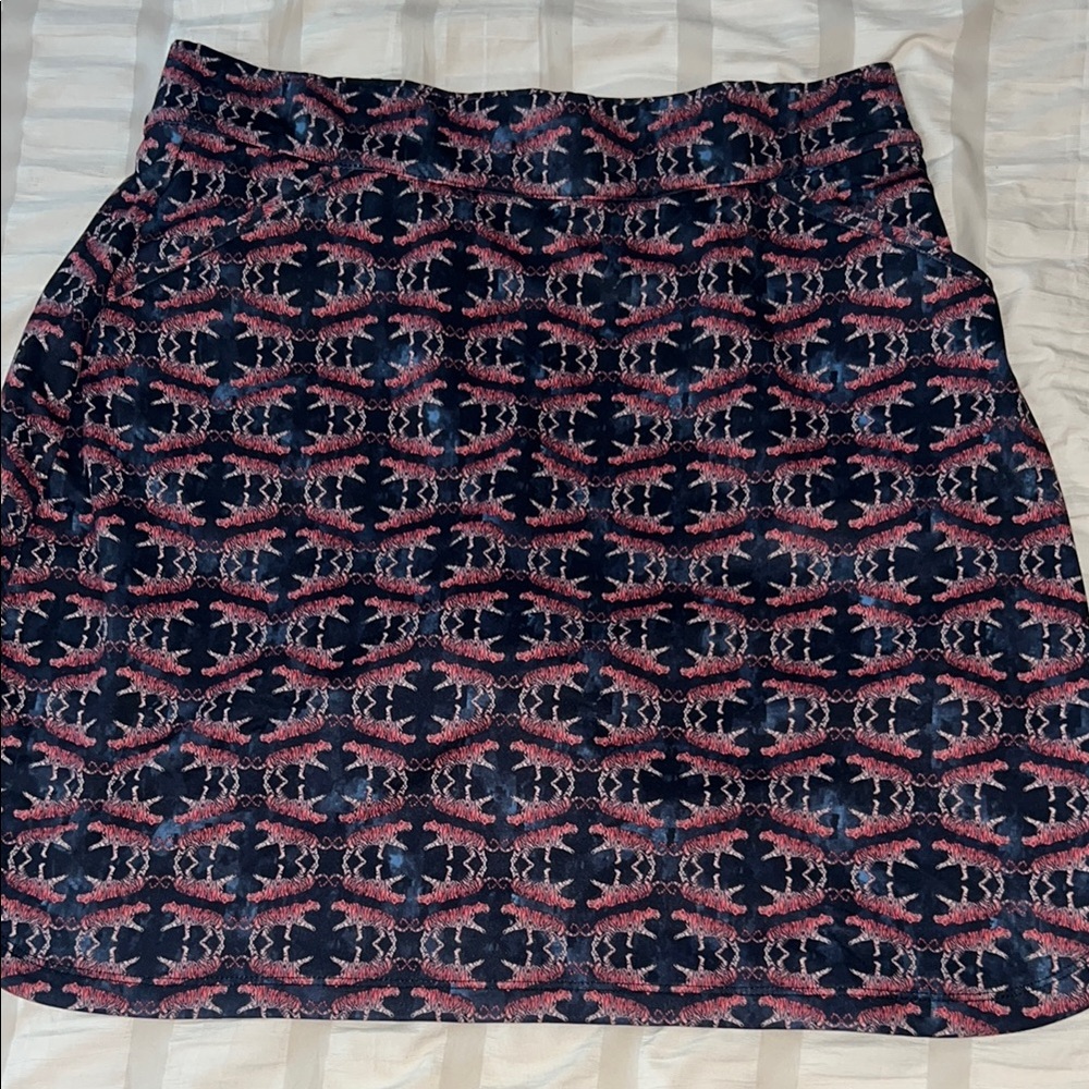 Peter Millar Black and Pink Patterned Women's Skort